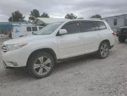 Salvage SUVs for sale at auction: 2013 Toyota Highlander Limited