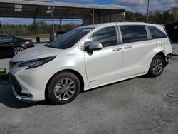 Salvage cars for sale at Cartersville, GA auction: 2021 Toyota Sienna XLE