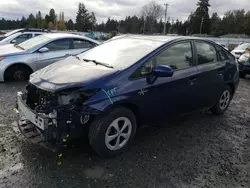 Salvage cars for sale at Graham, WA auction: 2013 Toyota Prius