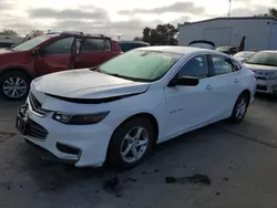 Chevrolet salvage cars for sale: 2016 Chevrolet Malibu LS