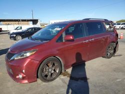 Toyota Sienna Sport salvage cars for sale: 2015 Toyota Sienna Sport