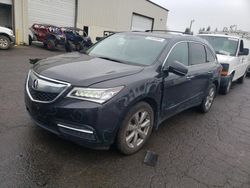 Salvage cars for sale from Copart Woodburn, OR: 2016 Acura MDX Advance