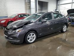 Chevrolet salvage cars for sale: 2017 Chevrolet Cruze LT