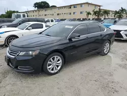 Chevrolet salvage cars for sale: 2017 Chevrolet Impala LT