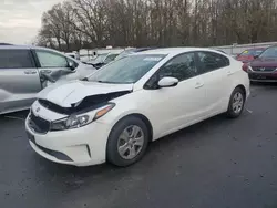 Salvage cars for sale at Glassboro, NJ auction: 2018 KIA Forte LX