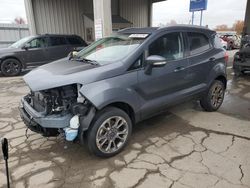 Salvage cars for sale from Copart Fort Wayne, IN: 2022 Ford Ecosport Titanium