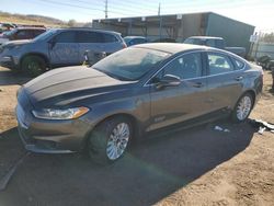 Salvage cars for sale at Colorado Springs, CO auction: 2016 Ford Fusion SE Phev