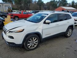 Salvage cars for sale at Mendon, MA auction: 2016 Jeep Cherokee Limited