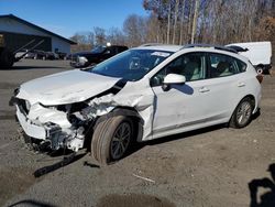 Salvage cars for sale at East Granby, CT auction: 2017 Subaru Impreza Premium Plus