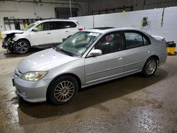 Salvage cars for sale at Candia, NH auction: 2005 Honda Civic EX