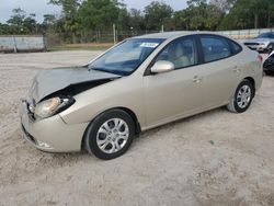 Salvage cars for sale from Copart Fort Pierce, FL: 2010 Hyundai Elantra Blue