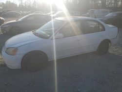 Honda Civic salvage cars for sale: 2002 Honda Civic EX