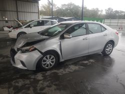 Toyota salvage cars for sale: 2015 Toyota Corolla L