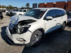 Salvage cars for sale at Bridgeton, MO auction: 2017 Honda Pilot Elite