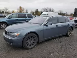 Salvage cars for sale from Copart Portland, OR: 2006 BMW 750 LI