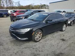 Salvage cars for sale at Spartanburg, SC auction: 2015 Chrysler 200 Limited