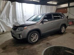 Salvage cars for sale at Ebensburg, PA auction: 2015 KIA Sorento LX