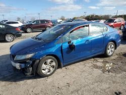 Salvage cars for sale at Indianapolis, IN auction: 2013 Honda Civic LX