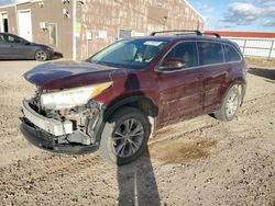 Salvage cars for sale at Rapid City, SD auction: 2015 Toyota Highlander XLE