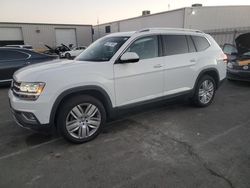 Salvage cars for sale from Copart Vallejo, CA: 2019 Volkswagen Atlas SEL Premium