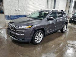 Salvage cars for sale at Ham Lake, MN auction: 2015 Jeep Cherokee Limited