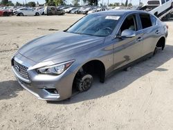 Salvage cars for sale at Los Angeles, CA auction: 2020 Infiniti Q50 Pure