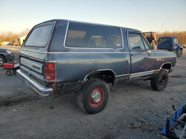 1988 Dodge Ramcharger AW-100