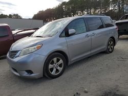 Salvage cars for sale at Seaford, DE auction: 2012 Toyota Sienna LE