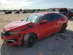 Salvage cars for sale at San Antonio, TX auction: 2019 Honda Civic LX