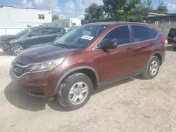 Salvage cars for sale from Copart Opa Locka, FL: 2015 Honda CR-V LX