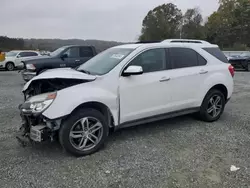 Salvage cars for sale at Concord, NC auction: 2017 Chevrolet Equinox Premier