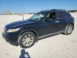 Salvage cars for sale at New Braunfels, TX auction: 2006 Infiniti FX35