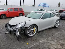 Salvage cars for sale at Van Nuys, CA auction: 2018 Porsche 911 GT3