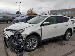 Toyota salvage cars for sale: 2016 Toyota Rav4 HV Limited