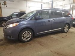 Salvage cars for sale at Ham Lake, MN auction: 2015 Toyota Sienna XLE