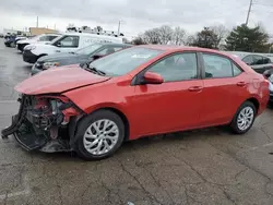 Toyota salvage cars for sale: 2017 Toyota Corolla L