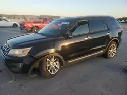 Salvage cars for sale at Grand Prairie, TX auction: 2016 Ford Explorer Limited