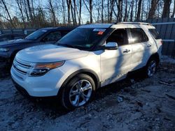 Salvage cars for sale from Copart Candia, NH: 2013 Ford Explorer Limited