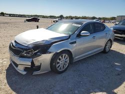 Salvage cars for sale at San Antonio, TX auction: 2015 KIA Optima EX