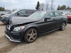 Salvage cars for sale at Bowmanville, ON auction: 2016 Mercedes-Benz C 300 4matic