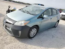 Salvage cars for sale at San Antonio, TX auction: 2015 Toyota Prius PLUG-IN