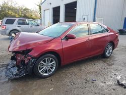 Salvage cars for sale at Savannah, GA auction: 2015 Toyota Camry LE