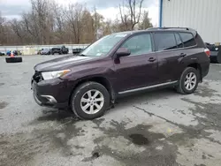 Vehiculos salvage en venta de Copart Albany, NY: 2012 Toyota Highlander Base