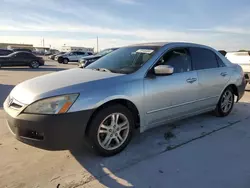 2007 Honda Accord SE en venta en Grand Prairie, TX