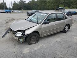 Salvage cars for sale at Savannah, GA auction: 2003 Honda Civic LX