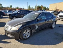 Salvage cars for sale at Gaston, SC auction: 2013 Infiniti G37 Base