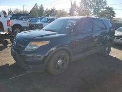 Salvage cars for sale from Copart Denver, CO: 2013 Ford Explorer Police Interceptor