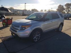 Salvage cars for sale from Copart Sacramento, CA: 2015 Ford Explorer XLT