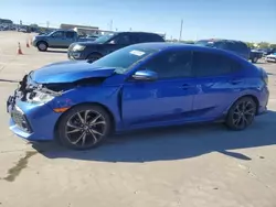 Salvage cars for sale at Grand Prairie, TX auction: 2017 Honda Civic Sport