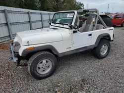 Jeep salvage cars for sale: 1991 Jeep Wrangler / YJ